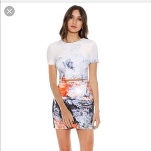 NWOT Bec & Bridge fire & ice mini split dress sz 4